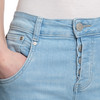 Damen Slim-Jeans mit Used-Waschung