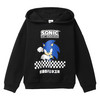  Sonic Hoodie mit Brust-Print
