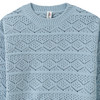 Mädchen Strickpullover mit Strukturmuster