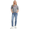 Damen T-Shirt mit Brust-Print