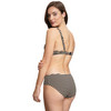Damen Bikinipanty mit Streifenstruktur