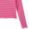 Meisjesshirt met lange mouwen met structuur