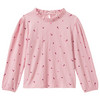 Mädchen Bluse mit Stehkragen