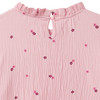 Mädchen Bluse mit Stehkragen