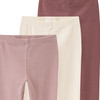 3 Baby Leggings mit Rippstruktur