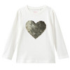Mädchen Langarmshirt mit Wendepailletten