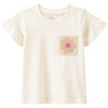 Mädchen T-Shirt mit Häkeltasche