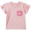 Mädchen T-Shirt mit Häkeltasche