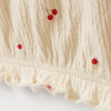 Babyshirt met lange mouwen en crêpestructuur