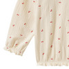 Babyshirt met lange mouwen en crêpestructuur