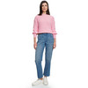 Damen Strickpullover mit Rippstruktur