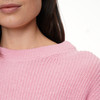 Damen Strickpullover mit Rippstruktur
