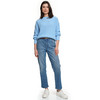 Damen Strickpullover mit Rippstruktur