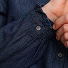 Damesblouse in donker denim
