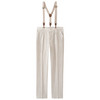 Jungen Leinen-Anzughose mit Hosenträgern