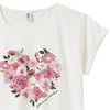 Mädchen T-Shirt mit Blumen-Print