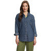 Damen Jeanshemd mit Stickerei