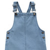 Mädchen Jeanslatzkleid mit Stickerei