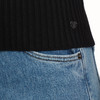 Damen Kurzarm-Strickpullover mit Rippstruktur