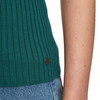 Damen Kurzarm-Strickpullover mit Rippstruktur