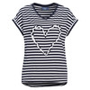 Damen T-Shirt mit Herz-Applikation
