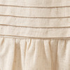 Mädchen Kleid mit Leinen