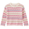 Mädchen Strickpullover mit Ajour-Muster