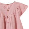 Mädchen Musselinbluse mit Lochstickerei
