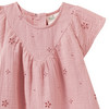 Mädchen Musselinbluse mit Lochstickerei