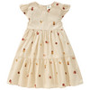 Mädchen Kleid mit Blumen-Stickerei