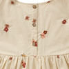 Mädchen Kleid mit Blumen-Stickerei