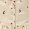 Mädchen Bluse mit Blumen-Stickerei