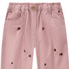 Mädchen Jeans mit Blumen-Stickerei