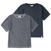 2 Jungen T-Shirts mit Brusttasche