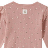 Baby shirt met lange mouwen en bloemetjes