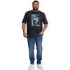 Heren T-shirt met grote print