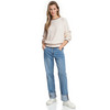 Damen Strickpullover mit Waffelstruktur