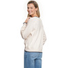 Damen Strickpullover mit Waffelstruktur