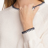 Damen Strickpullover mit Waffelstruktur