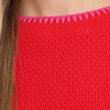 Damen Strickpullover mit Waffelstruktur