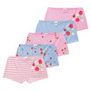 5 Mädchen Pantys mit Erdbeer-Print