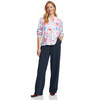 Damesblouse met serafino-hals