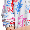 Damesblouse met serafino-hals