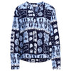 Damesblouse met serafino-hals