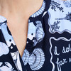 Damesblouse met serafino-hals