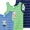 3 Jungen Unterhemden in verschiedenen Dessins