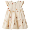 Babyjurk met bloemenstiksels