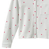 Mädchen Seersucker-Bluse mit Herz-Allover
