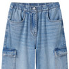 Mädchen Wide-Leg-Jeans mit Beintaschen