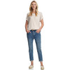 Damen T-Shirt mit fixierten Turn-ups